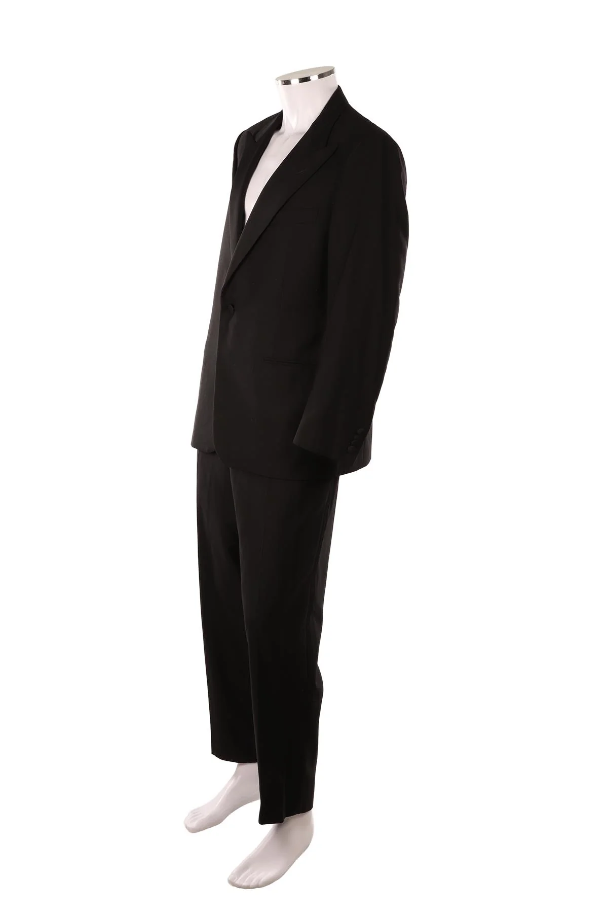 CORNELIANI BLACK MEN'S WOOL TWO PIECE SUIT IT 52 UK/US 42 - Image 3