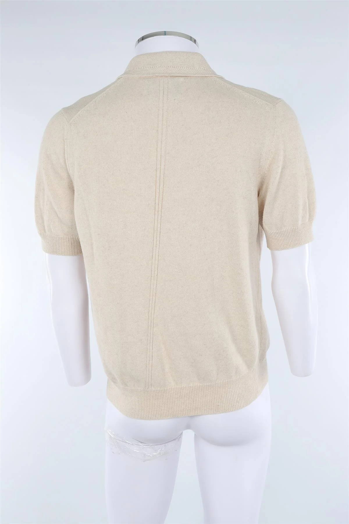 CORRIDOR BEIGE MEN'S COTTON POLO SHIRT SMALL - Image 4