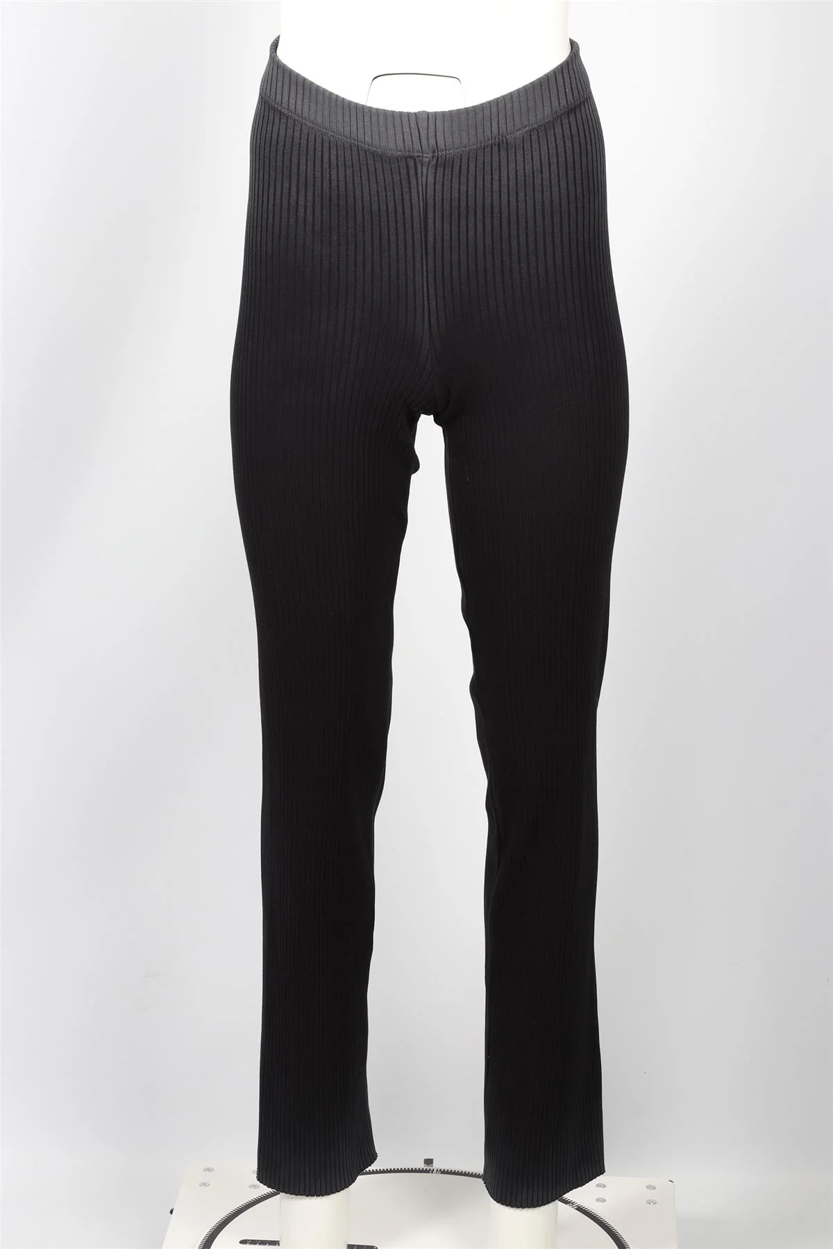 COTTON CITIZEN BLACK AND GREY COTTON STRAIGHT LEG PANTS SMALL - Image 2