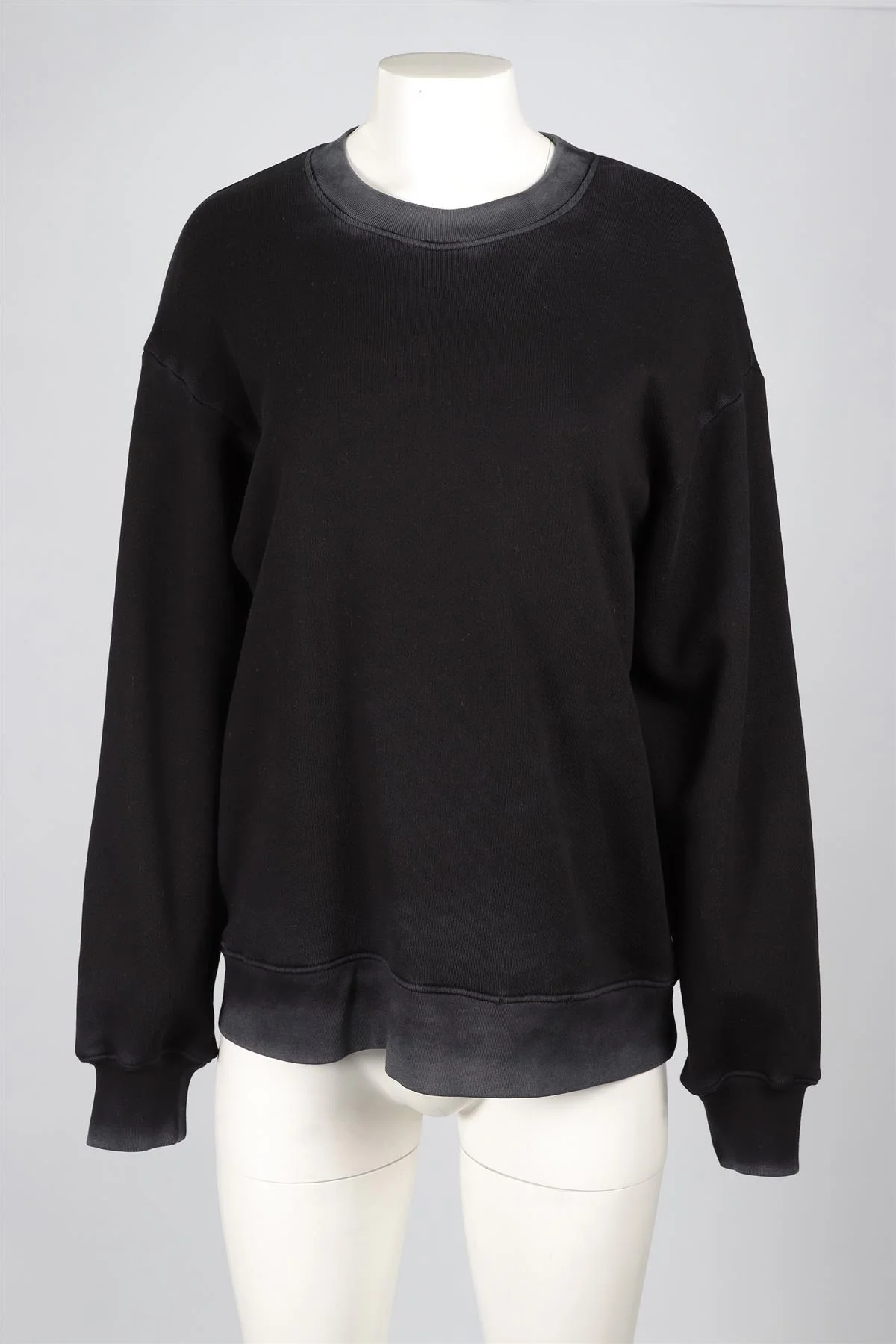 COTTON CITIZEN BLACK COTTON SWEATSHIRT SMALL - Image 2