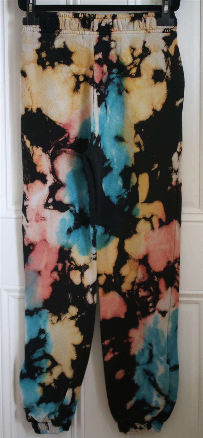 COTTON CITIZEN BROOKLYN TIE DYE COTTON JERSEY TRACK PANTS SMALL - Image 2