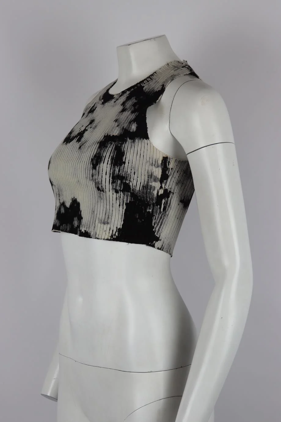 COTTON CITIZEN CROPPED TIE DYED RIBBED COTTON TOP SMALL - Image 3