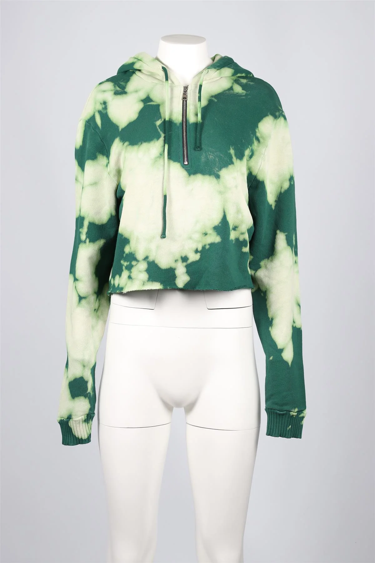 COTTON CITIZEN GREEN COTTON HOODIE MEDIUM - Image 2