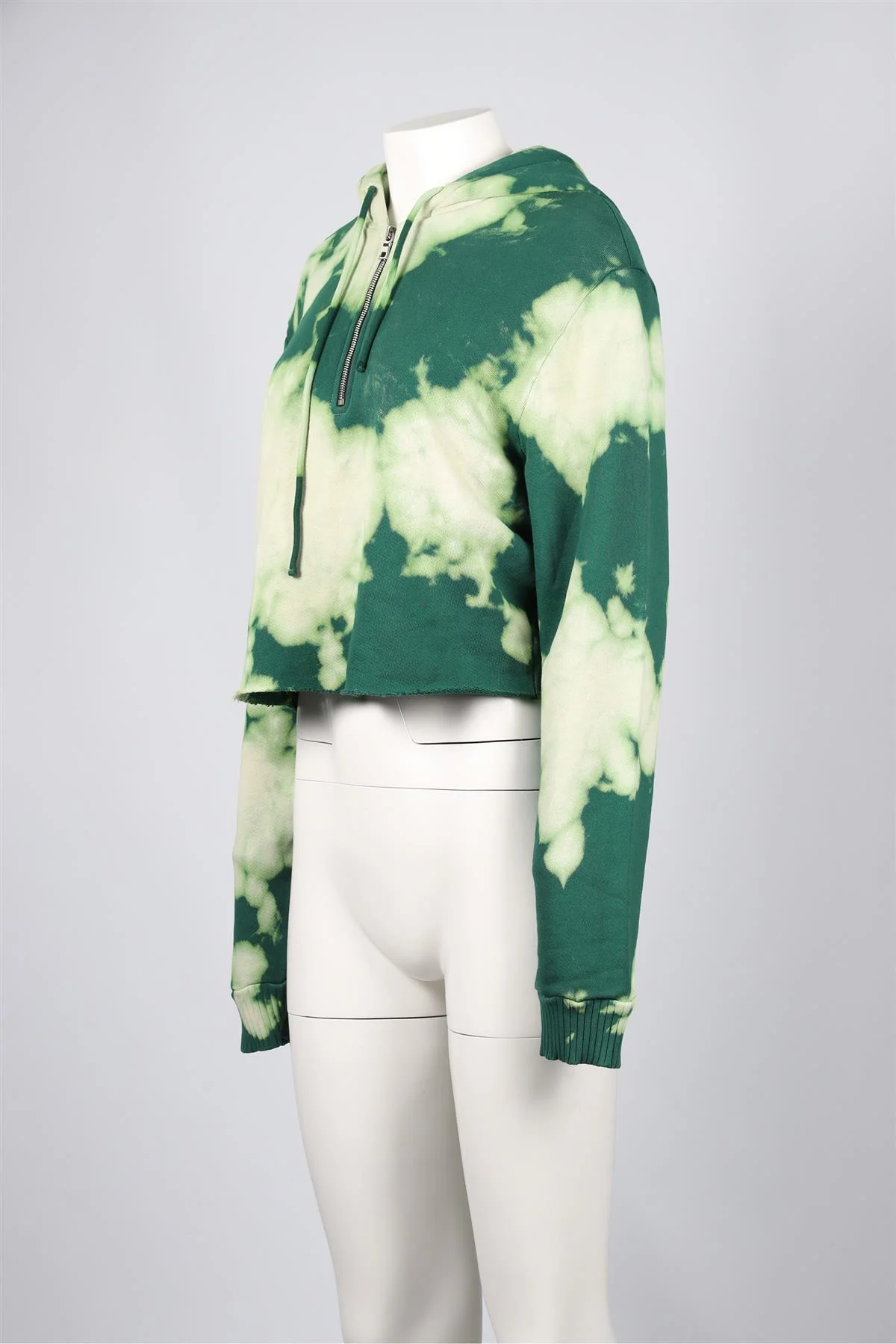 COTTON CITIZEN GREEN COTTON HOODIE MEDIUM - Image 3