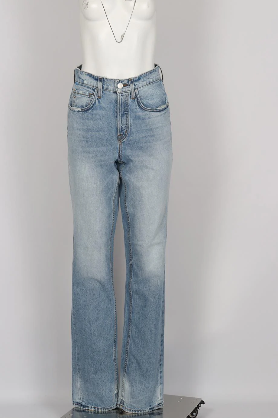 COTTON CITIZEN HIGH RISE STRAIGHT LEG JEANS W25 UK 6-8 - Image 2