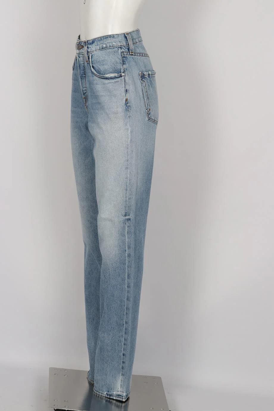 COTTON CITIZEN HIGH RISE STRAIGHT LEG JEANS W25 UK 6-8 - Image 3