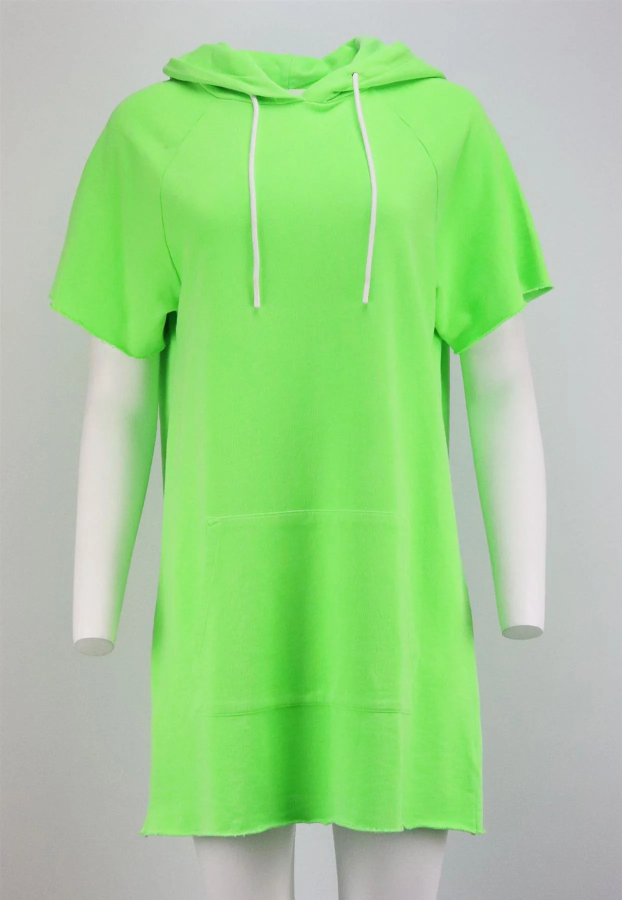 COTTON CITIZEN HOODED COTTON TERRY MINI DRESS MEDIUM - Image 2