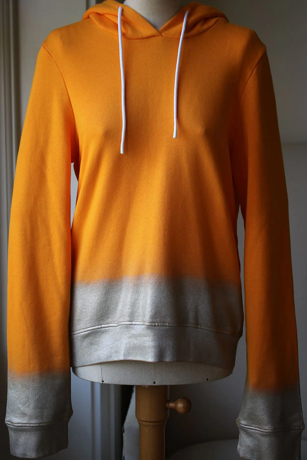 COTTON CITIZEN MANHATTAN METALLIC TRIMMED HOODIE SMALL - Image 3