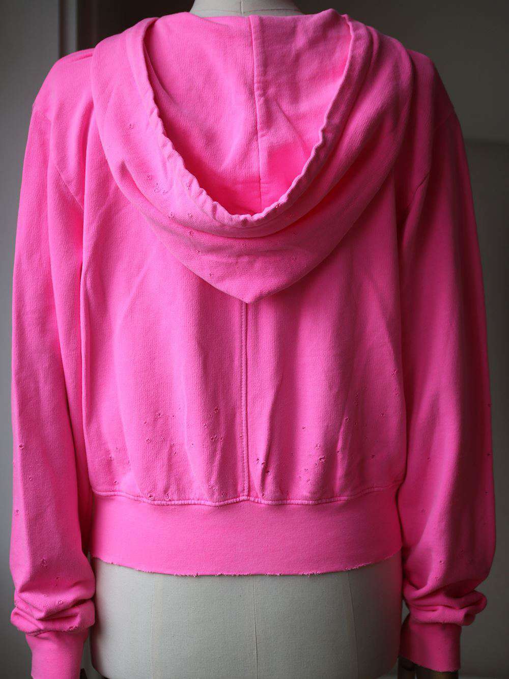 COTTON CITIZEN MILAN CROP ZIP HOODIE SMALL - Image 3