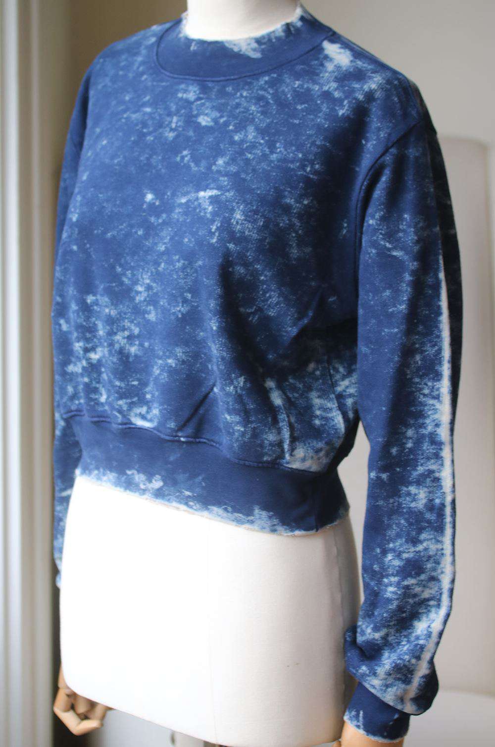 COTTON CITIZEN MILAN CROPPED CREW NECK SWEATER MEDIUM - Image 4