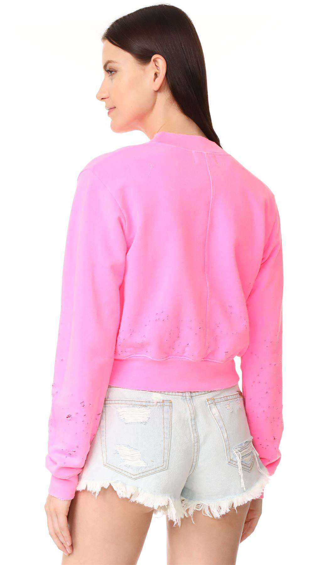 COTTON CITIZEN MILAN CROPPED CREW NECK SWEATER XSMALL - Image 2