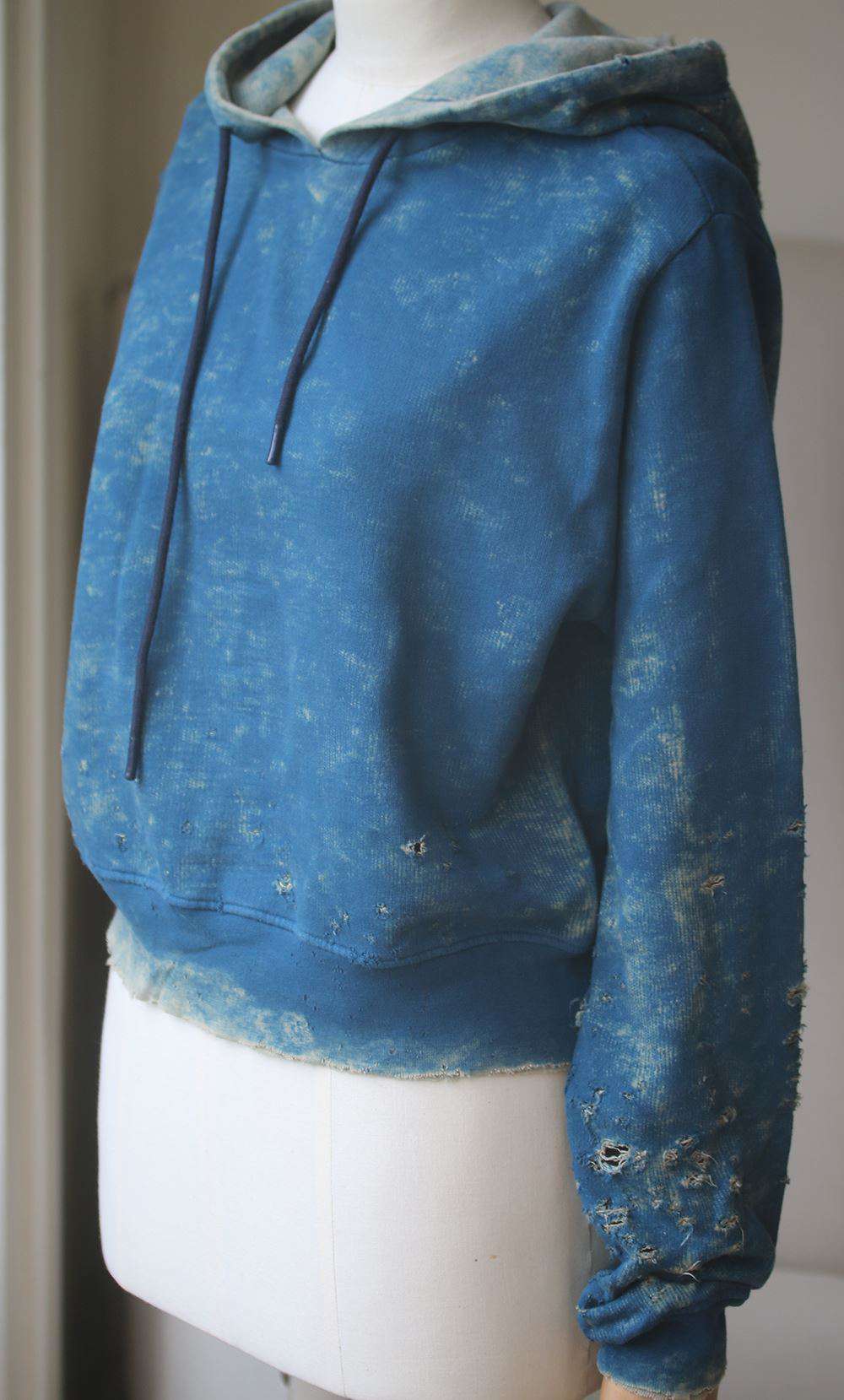 COTTON CITIZEN MILAN CROPPED PULLOVER HOODIE SMALL - Image 2