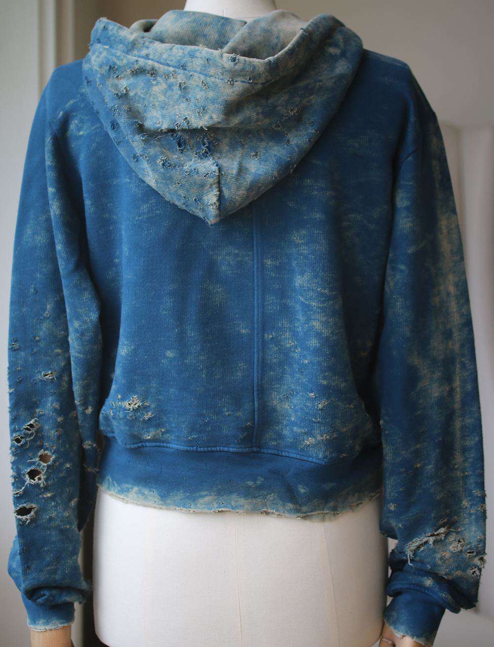 COTTON CITIZEN MILAN CROPPED PULLOVER HOODIE SMALL - Image 3