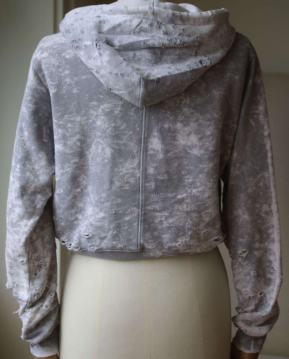 COTTON CITIZEN MILAN CROPPED PULLOVER HOODIE XSMALL - Image 3