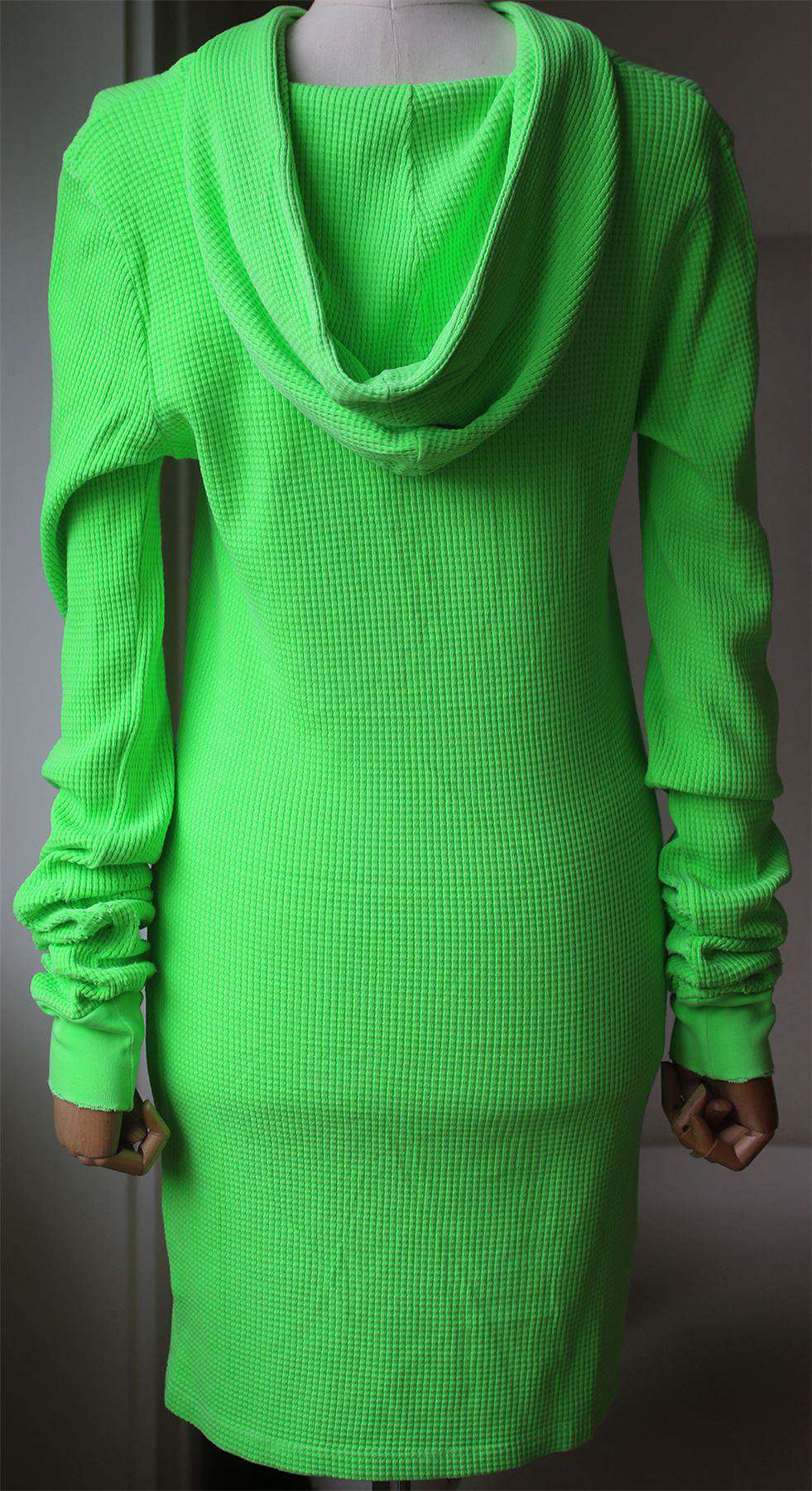 COTTON CITIZEN MONACO THERMAL HOODIE DRESS SMALL - Image 3