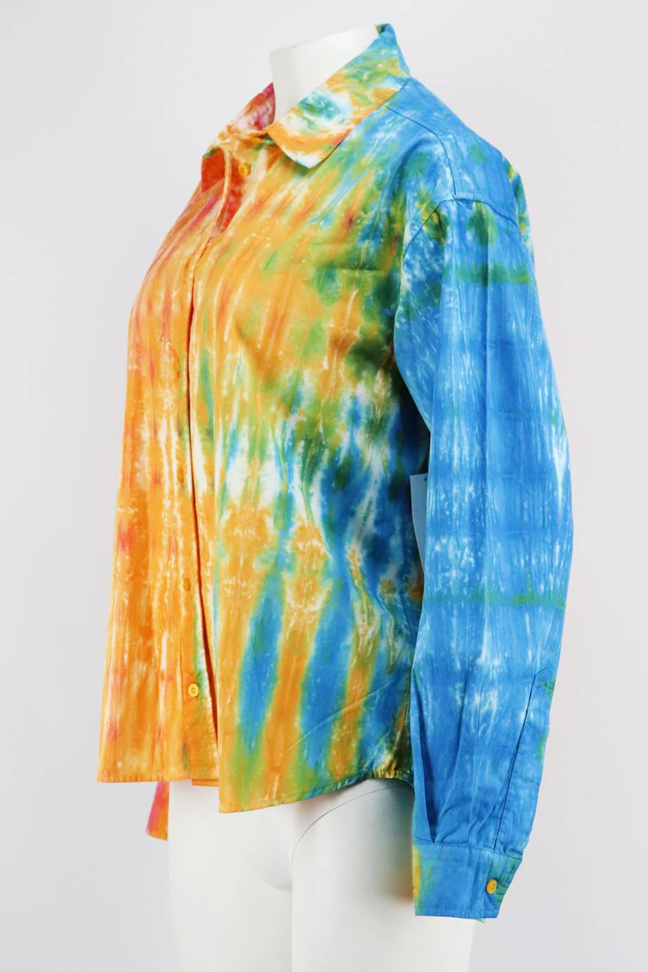 COTTON CITIZEN OVERSIZED TIE DYED COTTON SHIRT SMALL - Image 3
