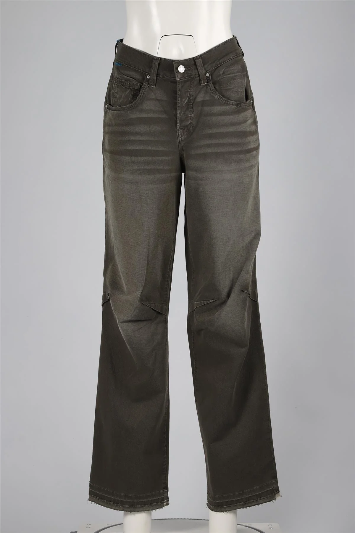 COTTON CITIZEN TAUPE GREEN BLEND WIDE LEG PANTS W24 - Image 2
