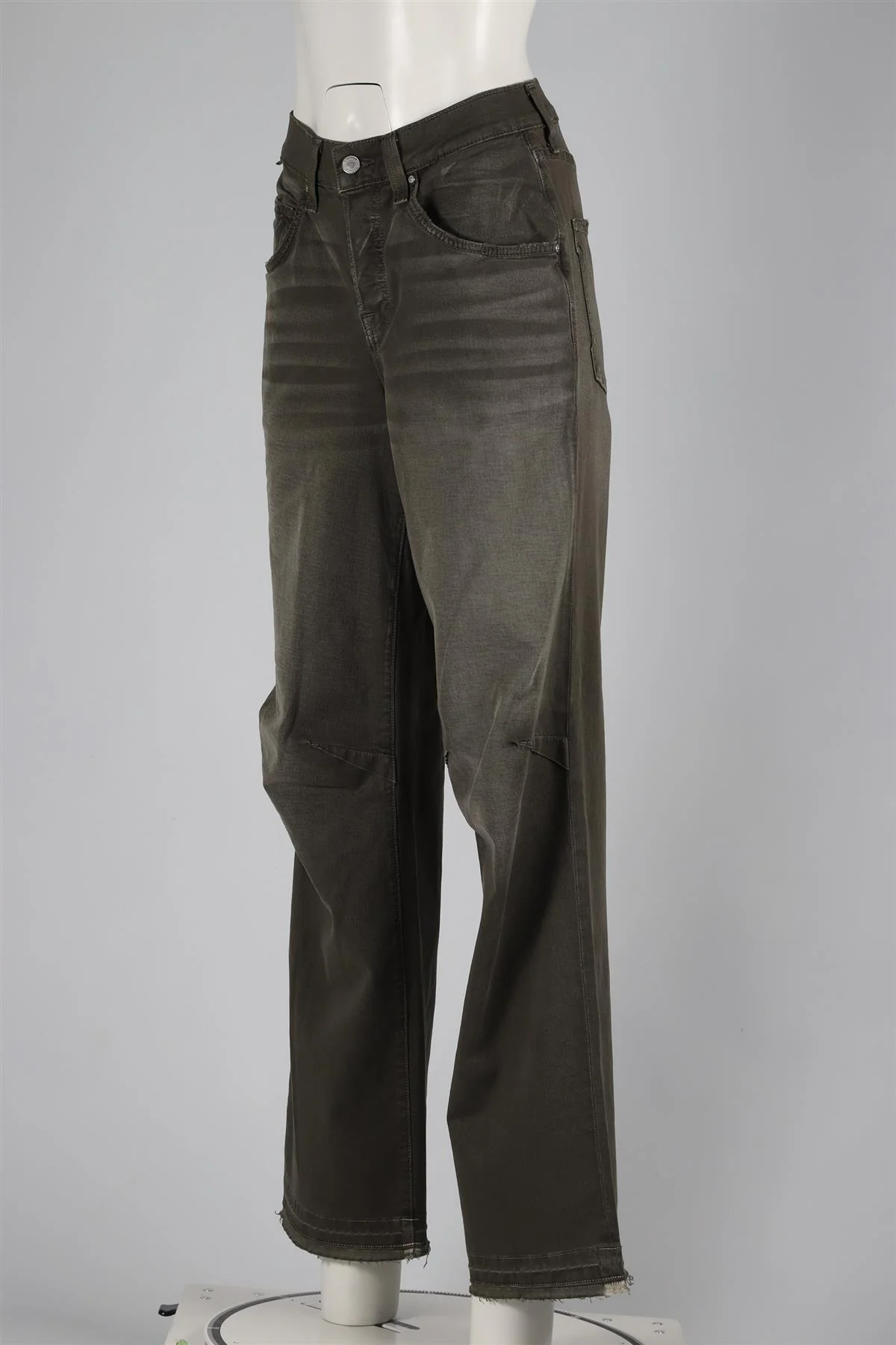 COTTON CITIZEN TAUPE GREEN BLEND WIDE LEG PANTS W24 - Image 3