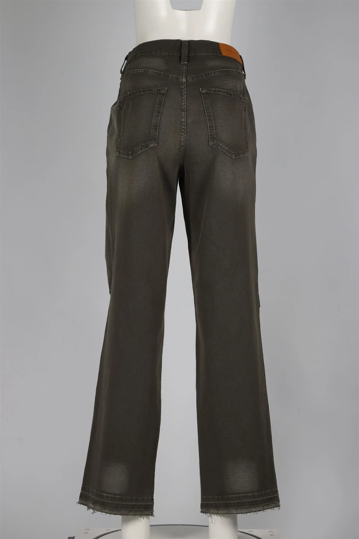 COTTON CITIZEN TAUPE GREEN BLEND WIDE LEG PANTS W24 - Image 4