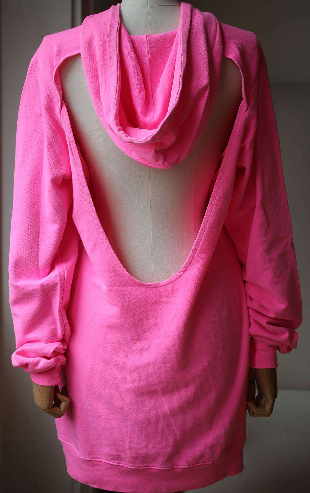 COTTON CITIZEN THE MILAN BACKLESS HOODIE DRESS SMALL - Image 3
