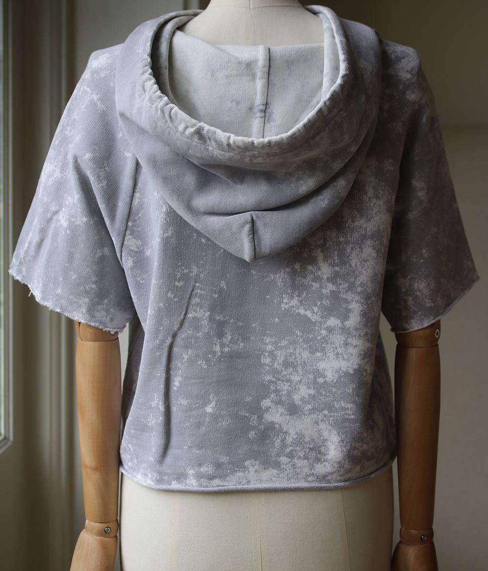 COTTON CITIZEN THE MILAN CUTOFF HOODED SWEATER SMALL - Image 3