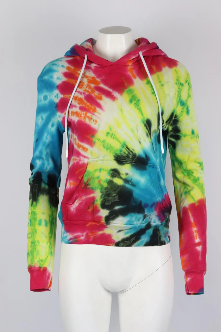COTTON CITIZEN TIE DYED COTTON JERSEY HOODIE SMALL - Image 2