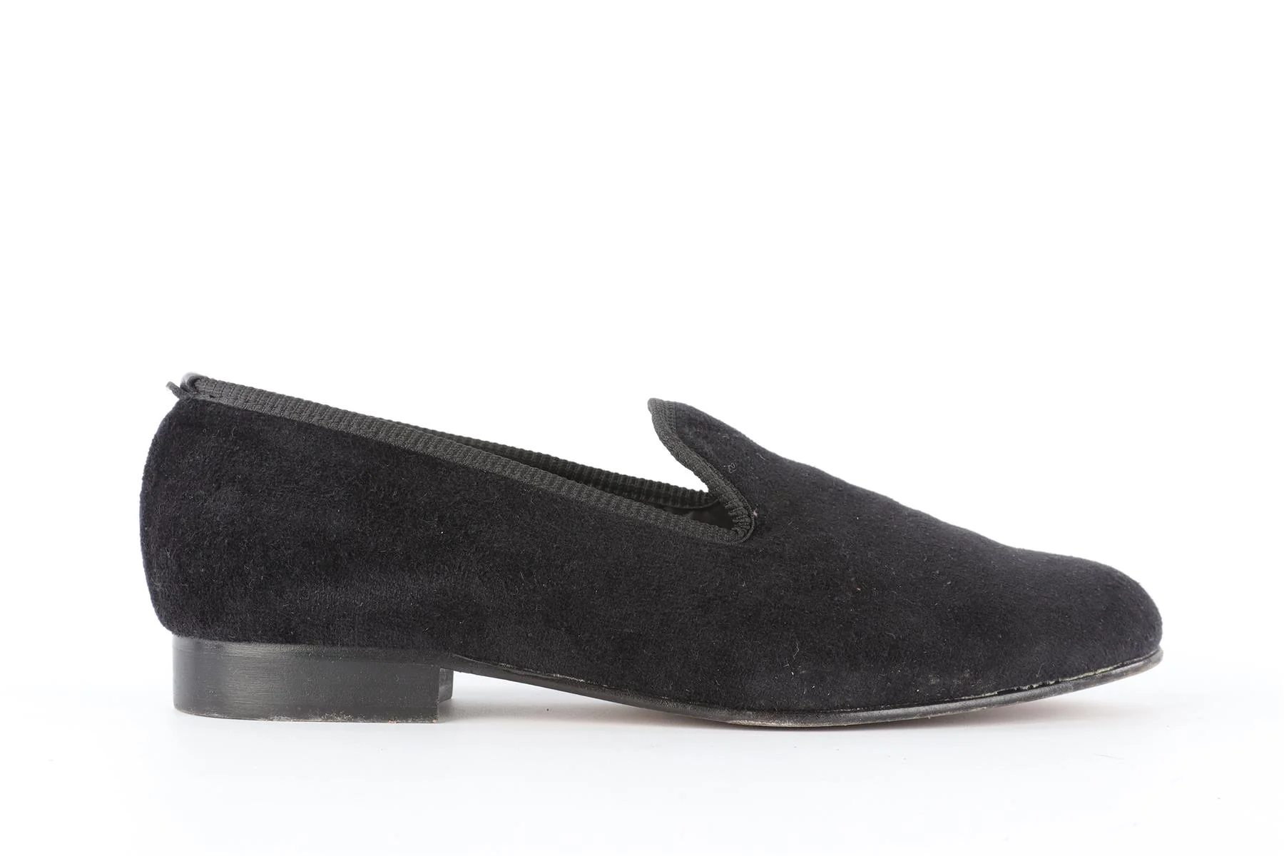 CROCKETT & JONES BLACK MEN'S VELVET LOAFERS EU 41.5 UK 7.5 US 8.5 - Image 2