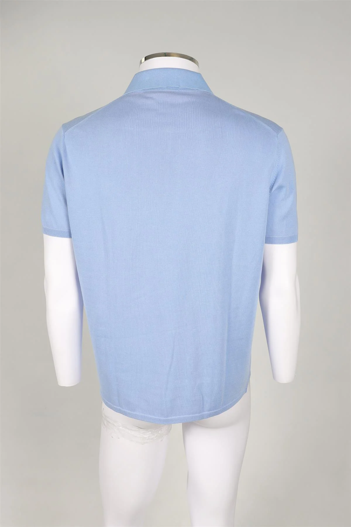 CRUCIANI BLUE MEN'S COTTON POLO SHIRT LARGE - Image 4