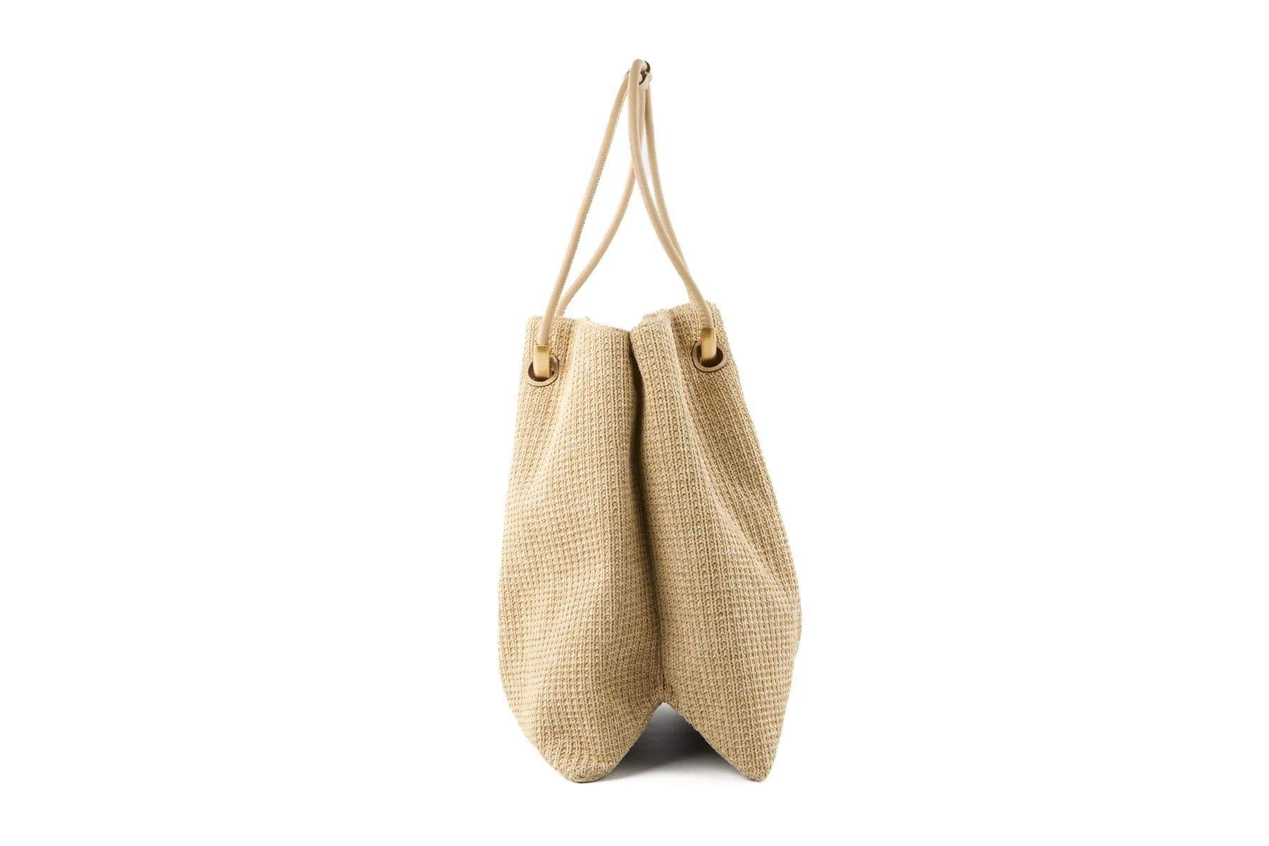CULT GAIA BEIGE ASA XLARGE RAFFIA TOTE BAG - Image 5