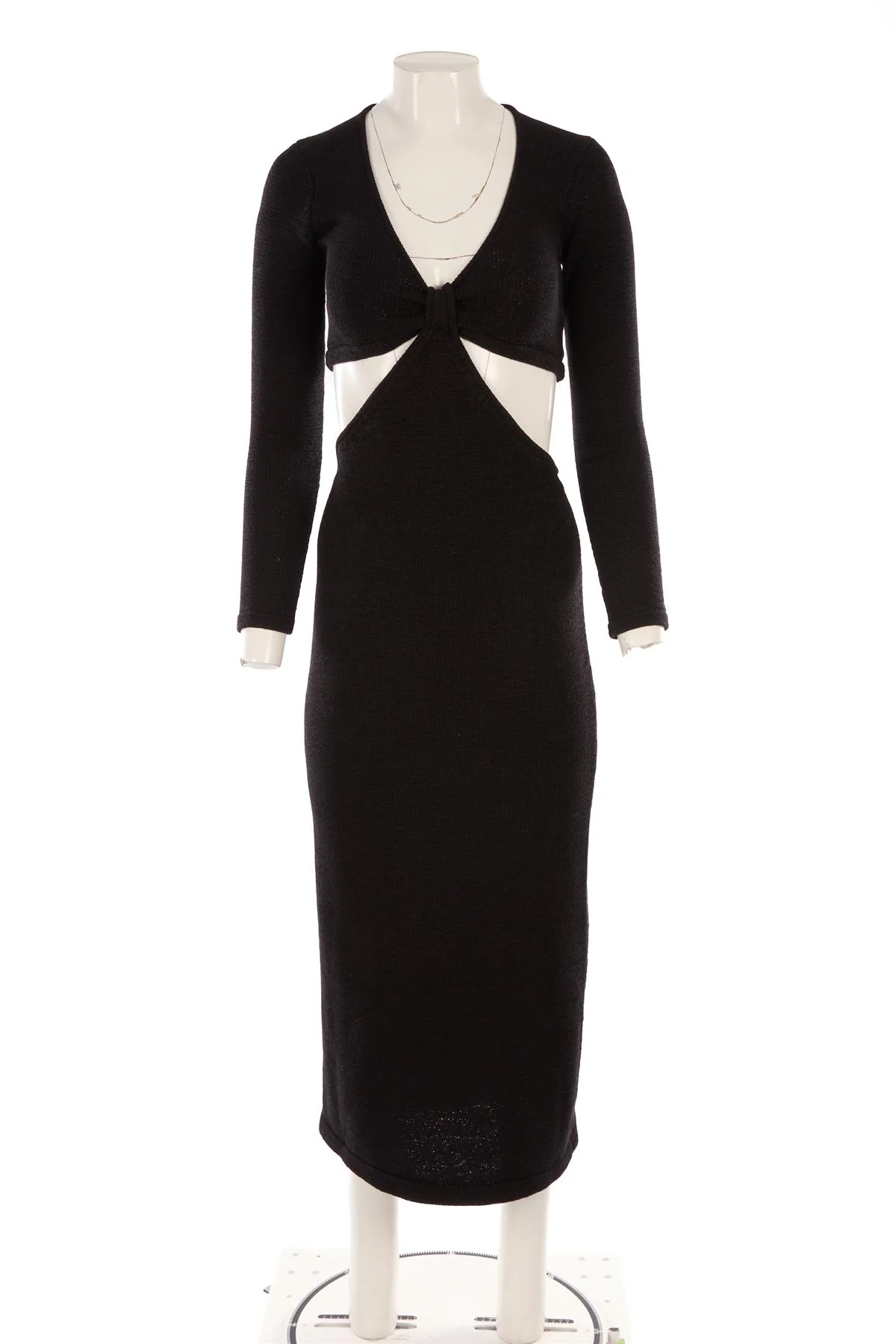 CULT GAIA BLACK COTTON MAXI DRESS XSMALL - Image 2