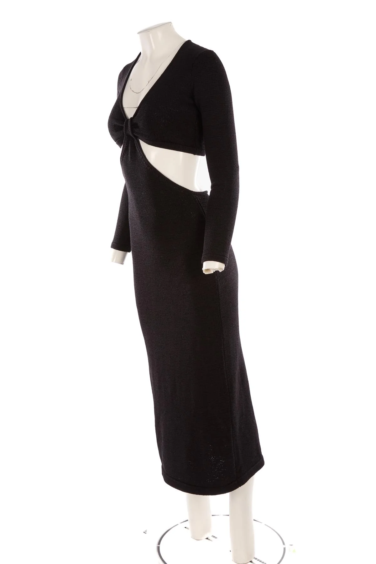 CULT GAIA BLACK COTTON MAXI DRESS XSMALL - Image 3