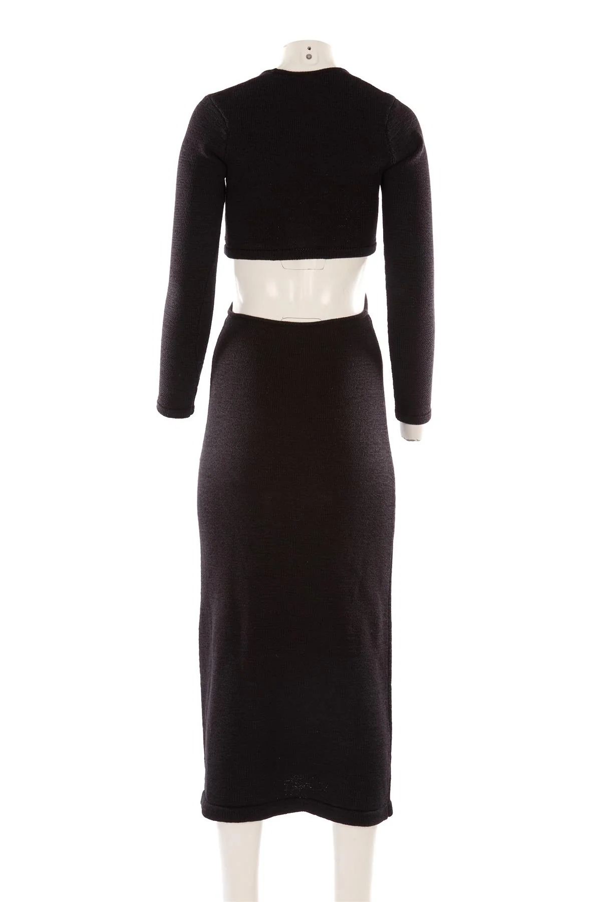 CULT GAIA BLACK COTTON MAXI DRESS XSMALL - Image 4