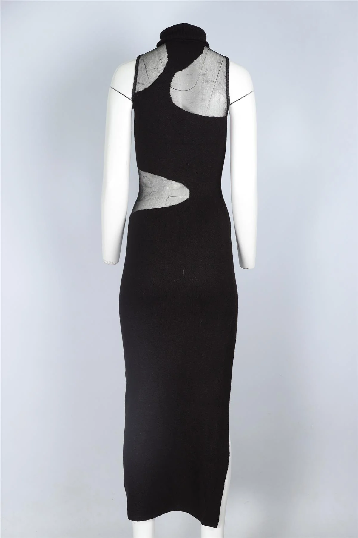 CULT GAIA BLACK KNIT MAXI DRESS XSMALL - Image 4