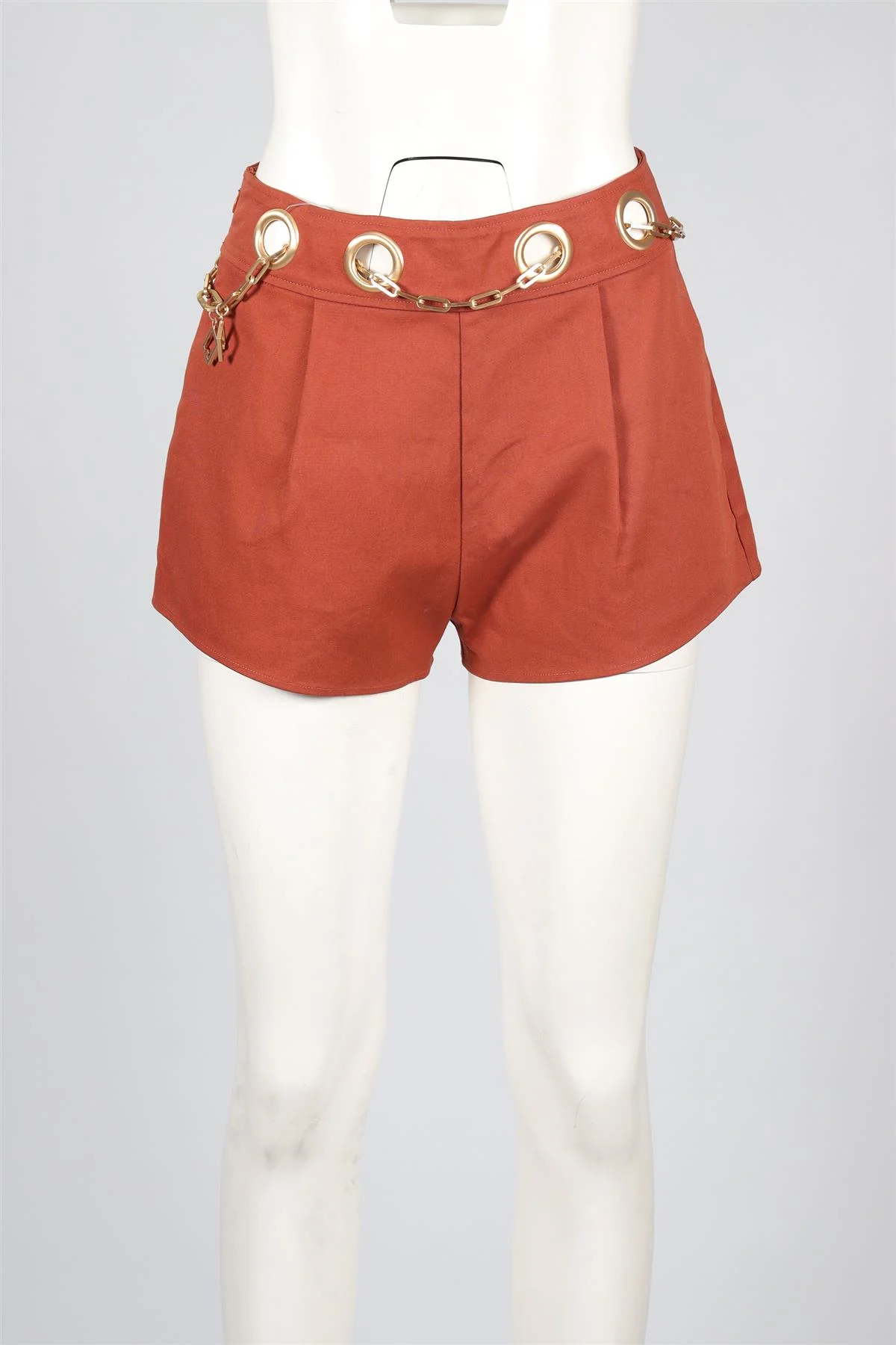 CULT GAIA BROWN COTTON SHORTS SMALL - Image 2