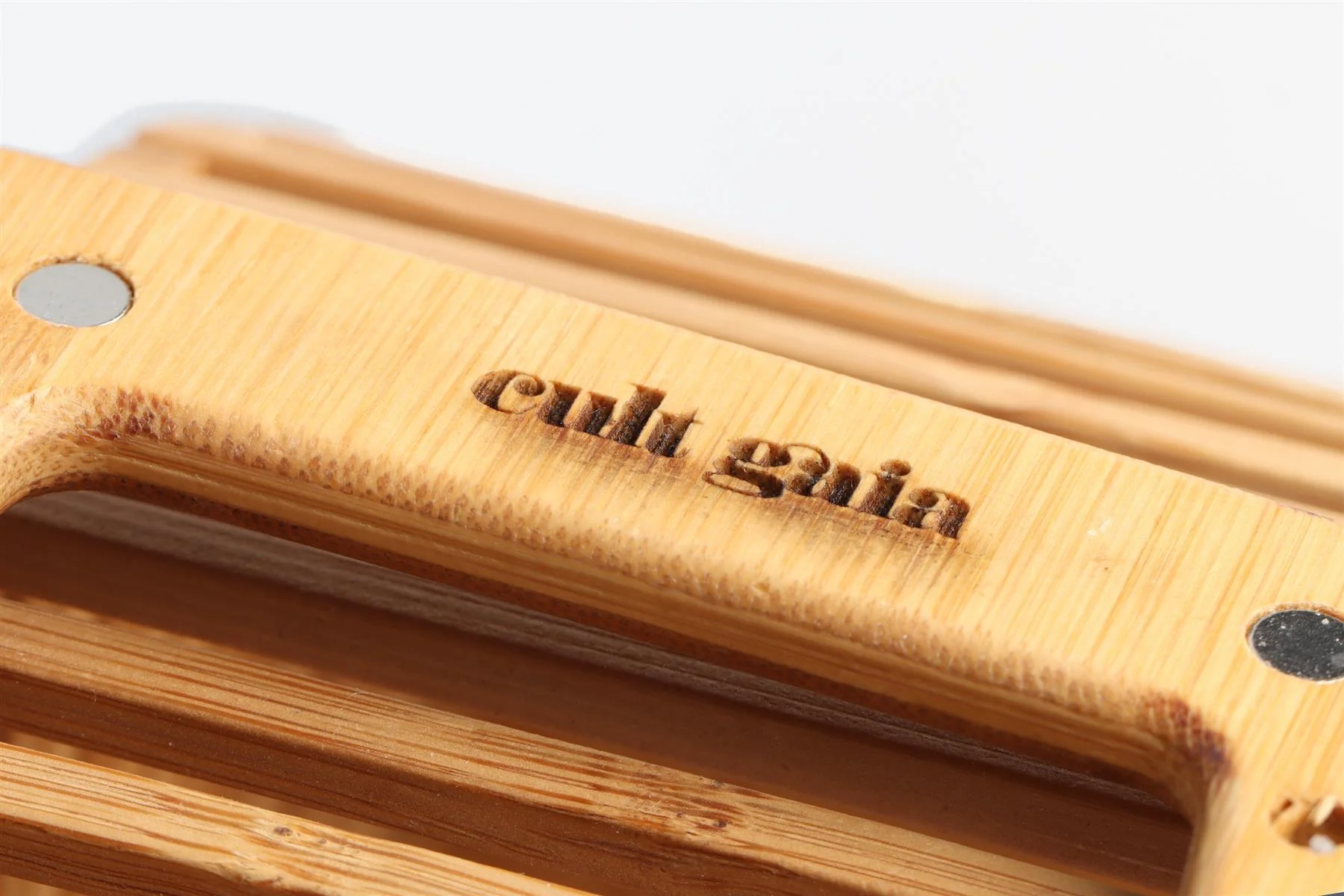 CULT GAIA BROWN WOOD TOTE BAG - Image 9