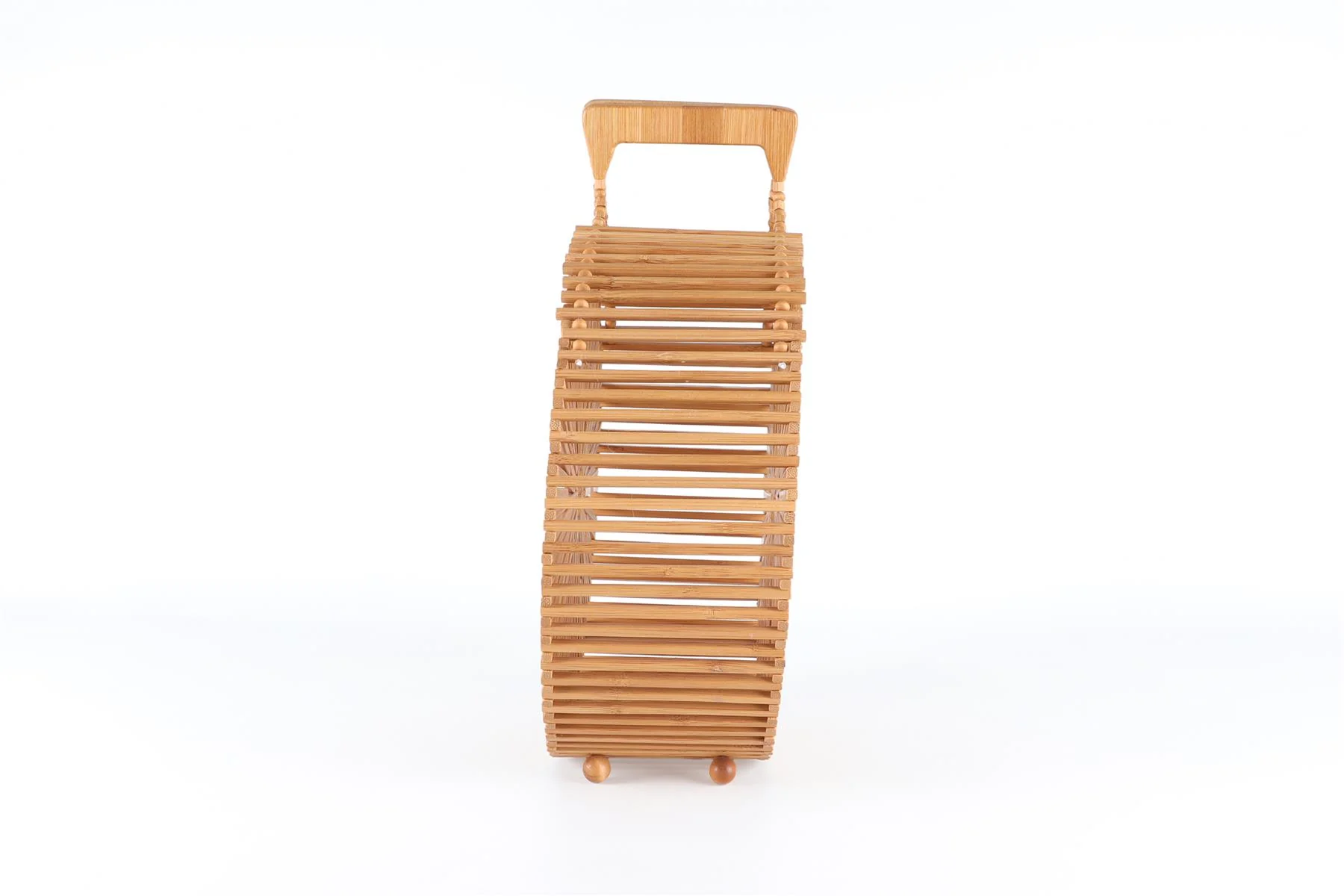 CULT GAIA BROWN WOOD TOTE BAG - Image 4