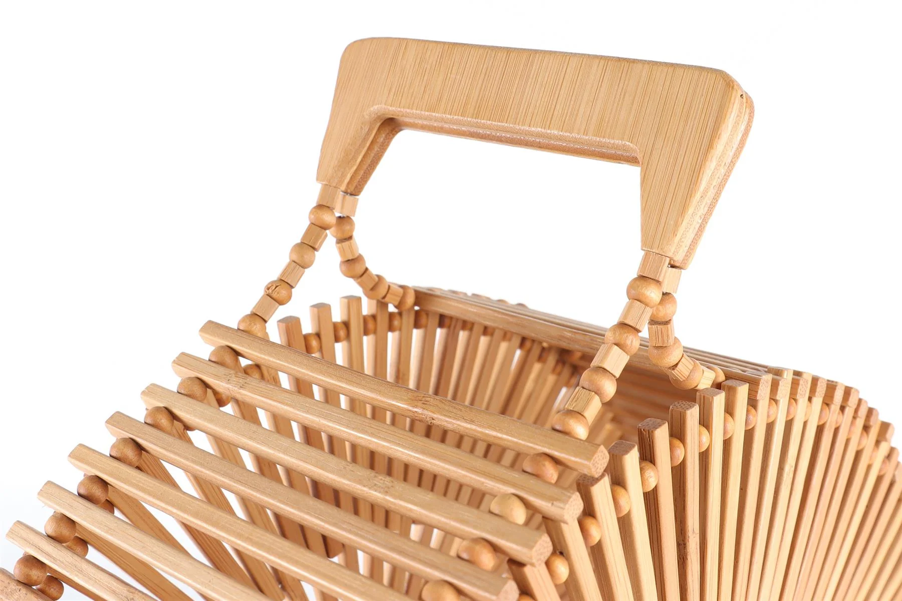 CULT GAIA BROWN WOOD TOTE BAG - Image 8