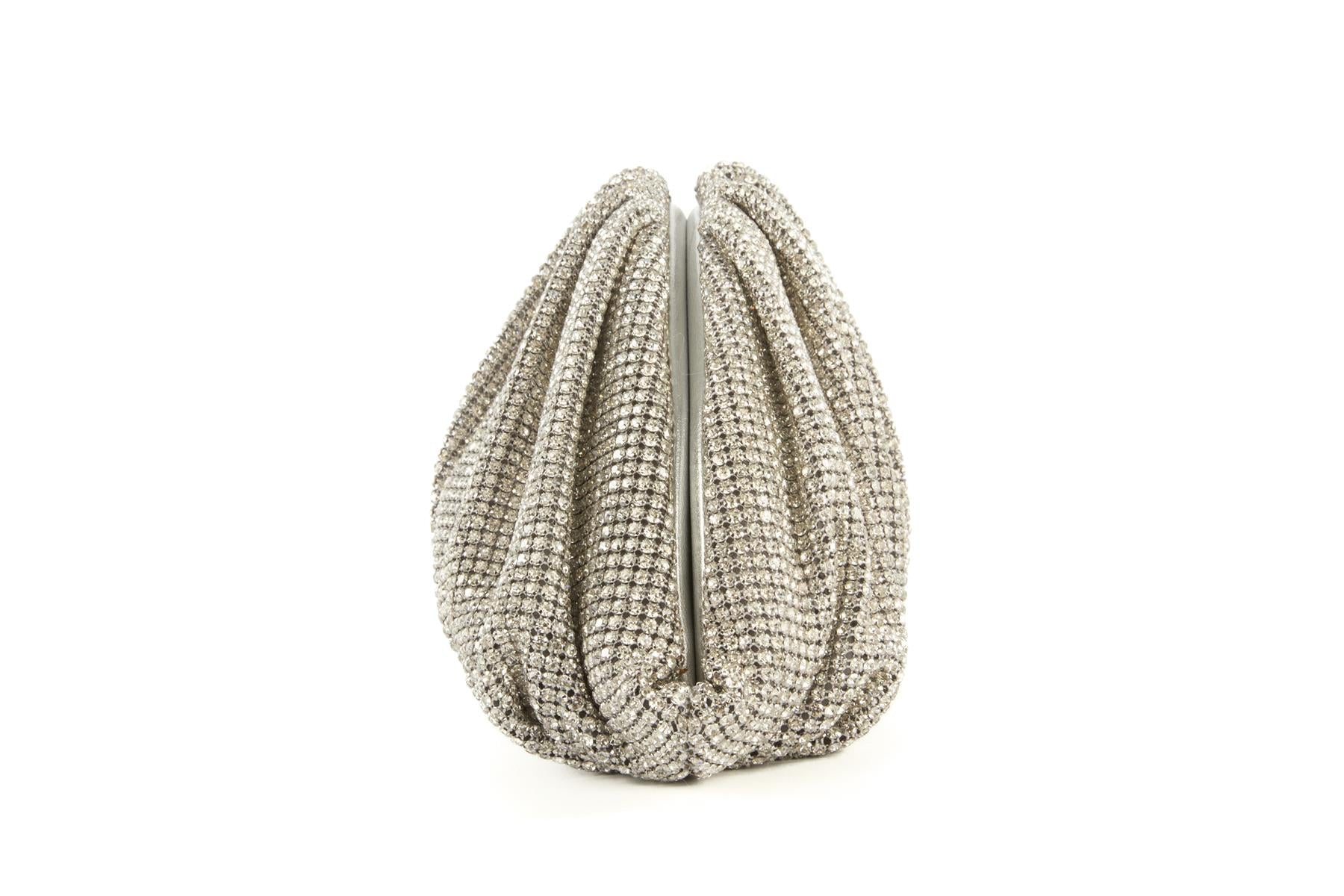 CULT GAIA SILVER JAALA CRYSTAL CLUTCH - Image 4