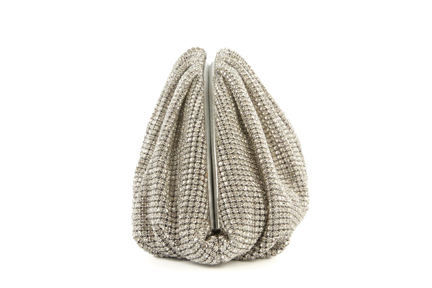 CULT GAIA SILVER JAALA CRYSTAL CLUTCH - Image 5