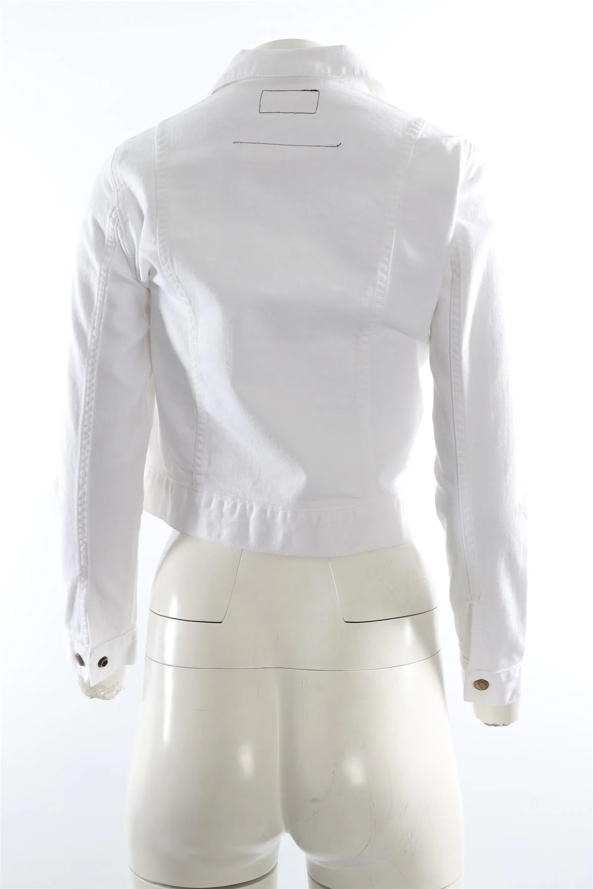 CURRENT ELLIOT WHITE DENIM JACKET UK 8 - Image 4