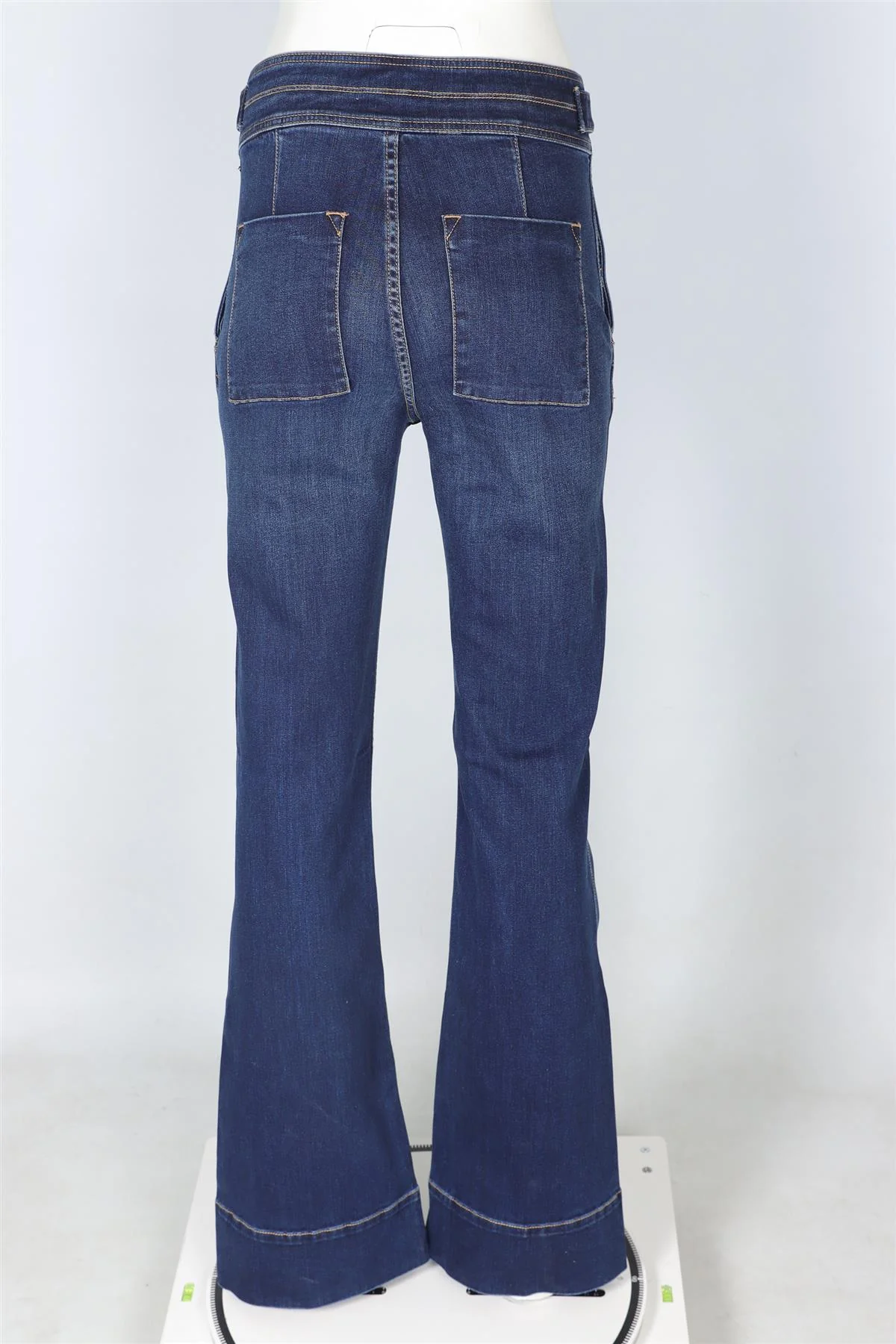 CURRENT/ELLIOTT BLUE HIGH RISE FLARED JEANS W27 UK 8-10 - Image 4