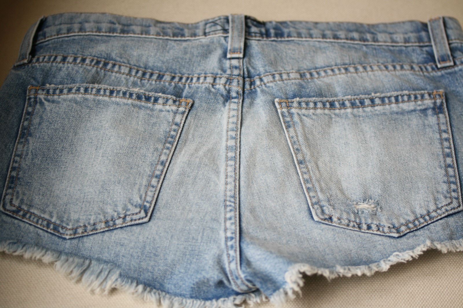 CURRENT ELLIOTT CONCERT DENIM SHORTS W27 UK 8/10 - Image 3
