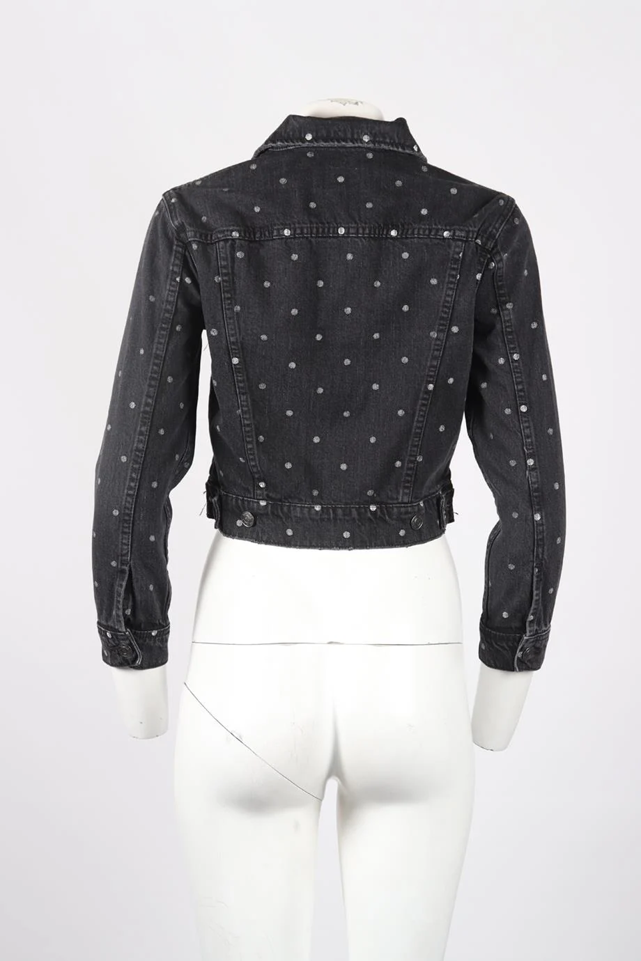 CURRENT/ELLIOTT PRINTED DENIM JACKET US 2 UK 6 - Image 4