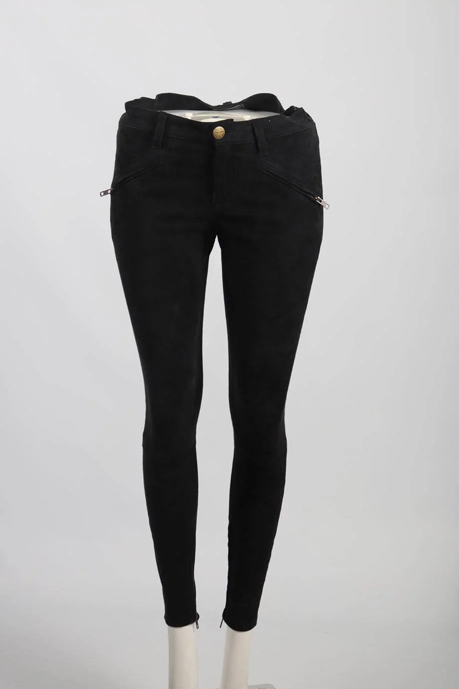 CURRENT/ELLIOTT SUEDE SKINNY PANTS W27 UK 8-10 - Image 2