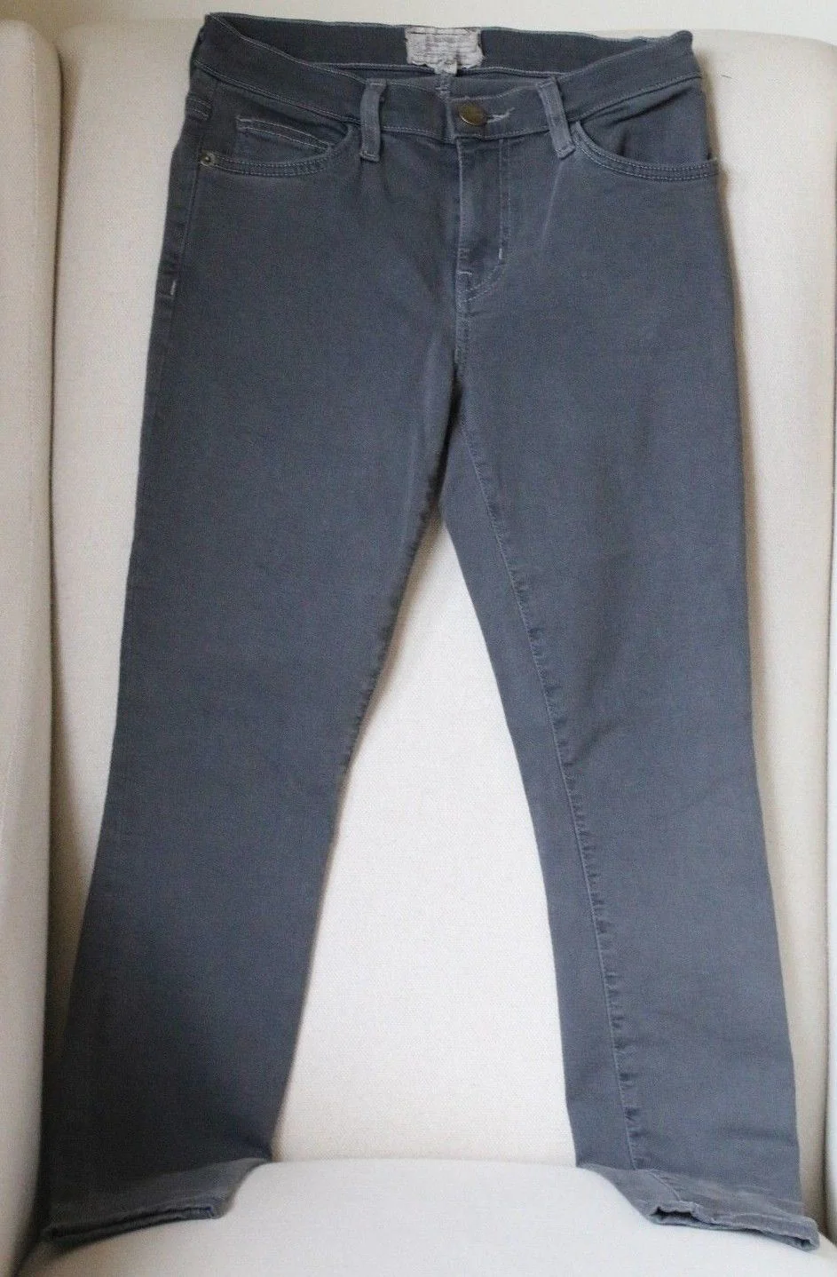 CURRENT ELLIOTT THE STILETTO SKINNY JEANS IN GUNMETAL GREY W27 UK 8/10 - Image 2