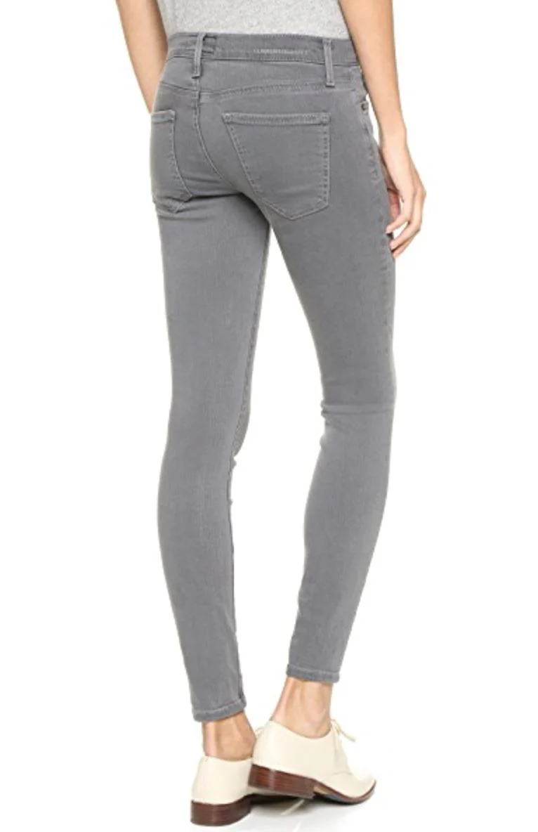 CURRENT ELLIOTT THE STILETTO SKINNY JEANS IN GUNMETAL GREY W27 UK 8/10 - Image 9
