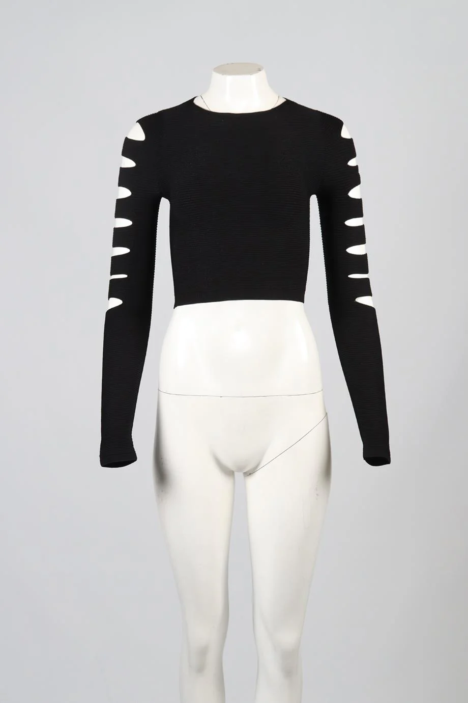 CUSHNIE ET OCHS CROPPED KNIT TOP XSMALL - Image 2