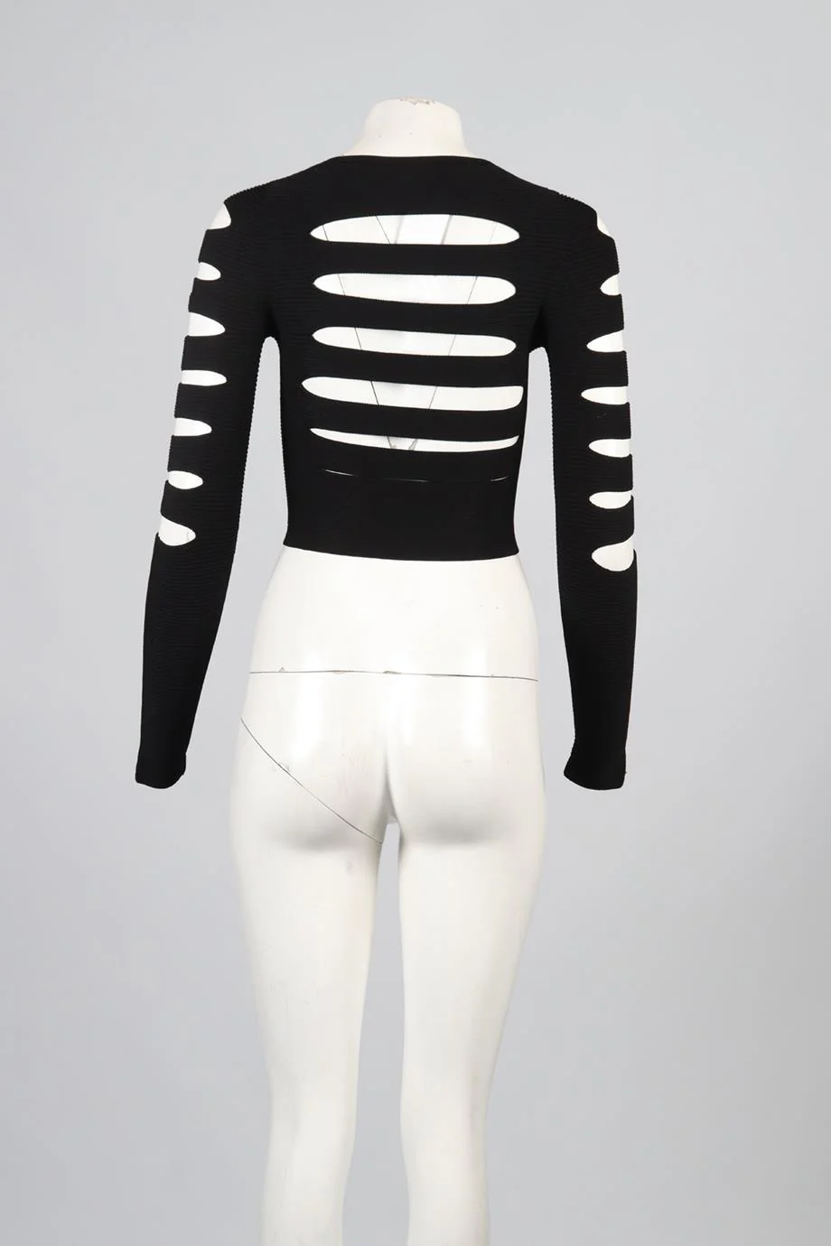 CUSHNIE ET OCHS CROPPED KNIT TOP XSMALL - Image 4