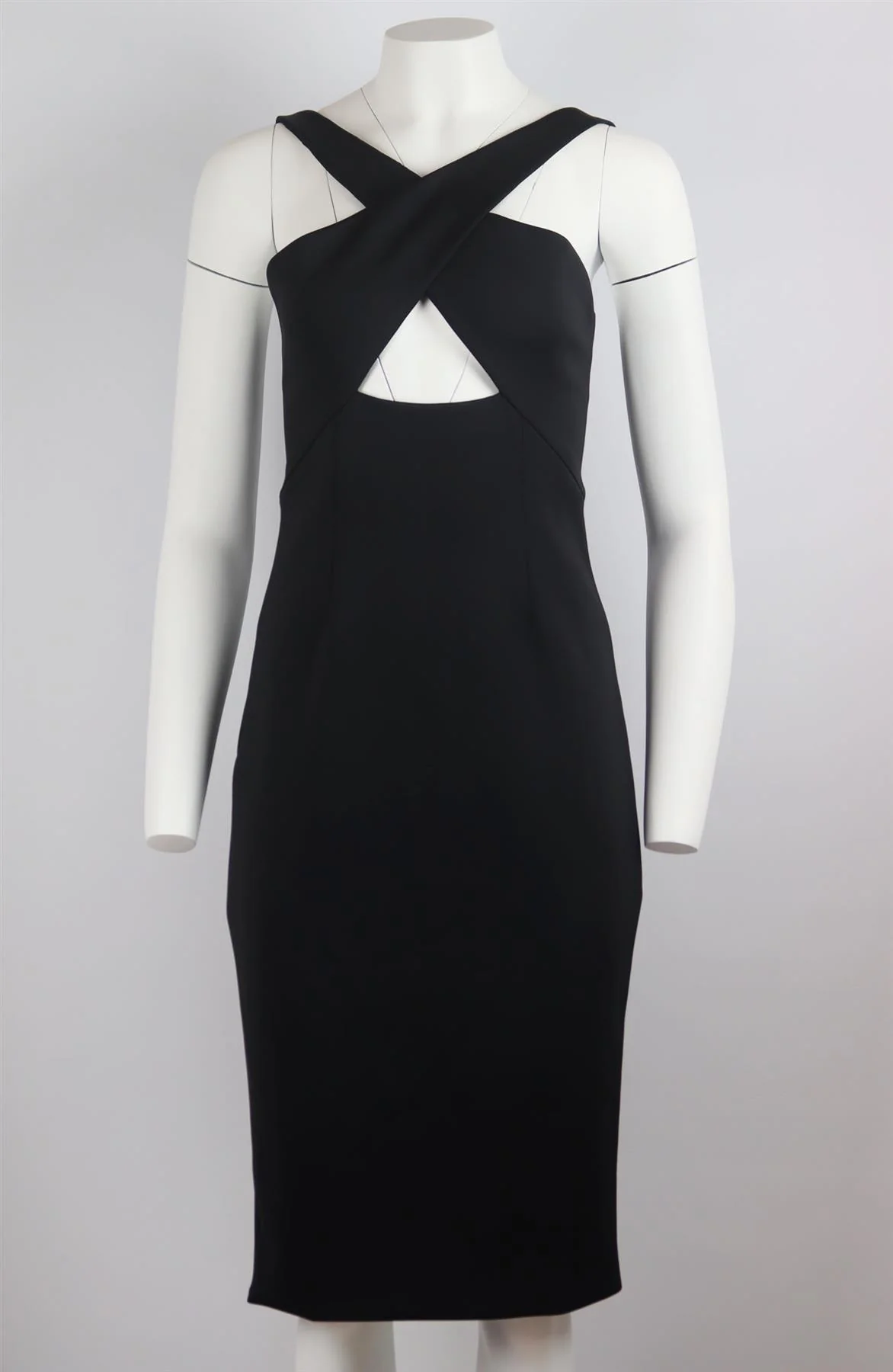 CUSHNIE ET OCHS CUTOUT STRETCH SCUBA DRESS US 4 UK 8 - Image 2