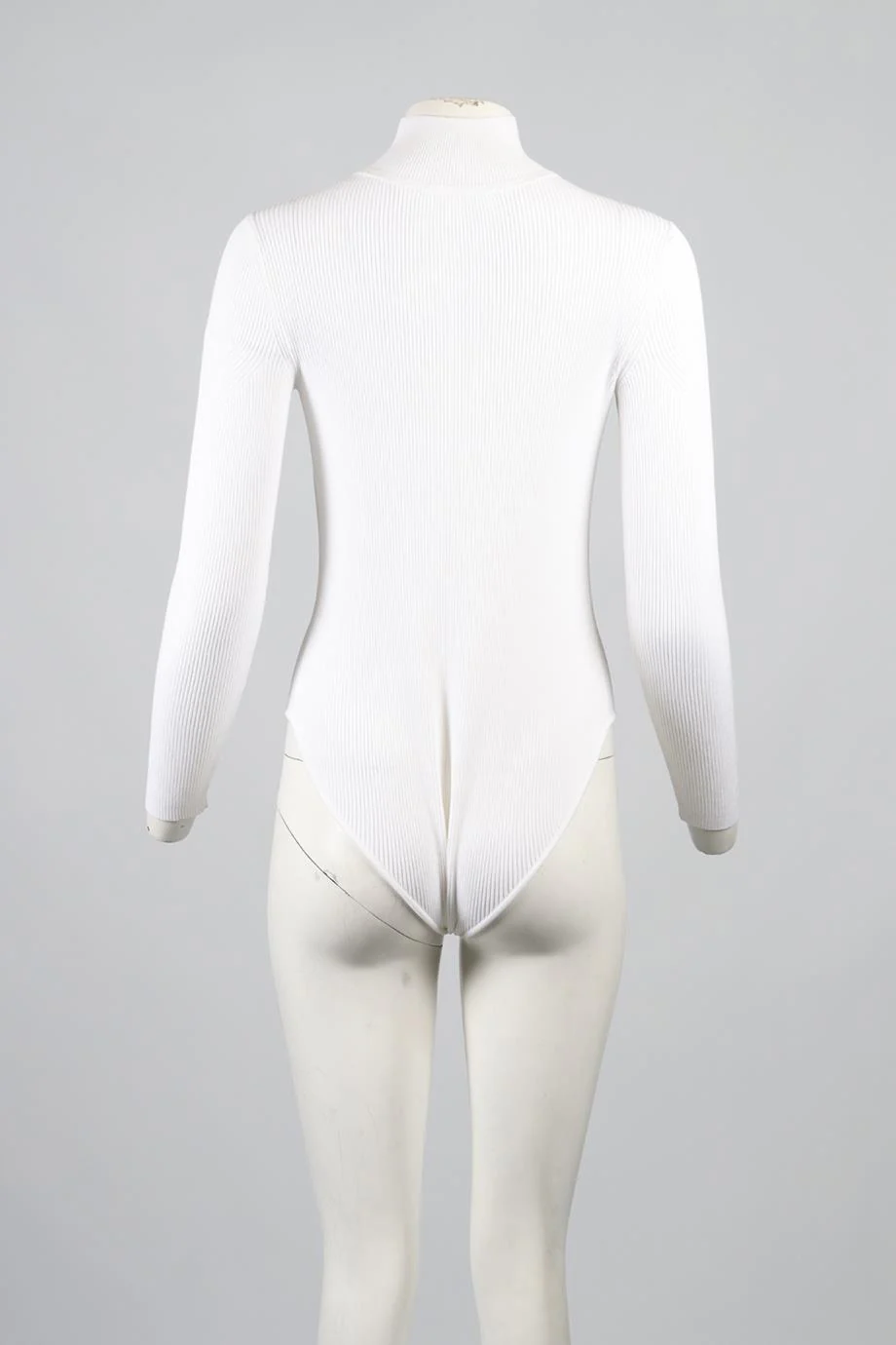 CUSHNIE ET OCHS RIBBED KNIT BODYSUIT MEDIUM - Image 4